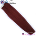 100 Double Drawn Extensions de Cheveux Humains attachés vierge indien remy cheveux weftension main liée vierge indien remy cheveux trame